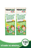 Youplus Kids VM Multivitamin ve Mineral Kompleksi 150 ml 2 Adet