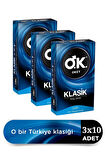 Okey Prezervatif Klasik 10'lu 3 Adet