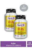 Suda Vitamin D3 1000 IU 100 Tablet X 2 Adet