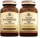 Solgar Vitamin B Complex 50 mg 100 Kapsül 2 Adet