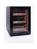 Parmida Humidor / Üç Katlı Puro Saklama Kutusu - Siyah 0119