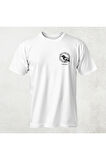 Kuş Desenli Unisex Yarım Kollu Bisiklet Yaka %100 Pamuk Oversize T-shirt