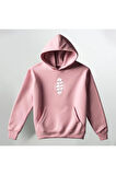 Live it Up Desenli Kapüşonlu Sweatshirt Hoodie Kalın Kumaş 3 İplik Şardonlu