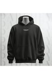 98 Brooklyn Baskılı Kapüşonlu Sweatshirt Hoodie Yünlü Kalın Kumaş 3 İplik Şardonlu