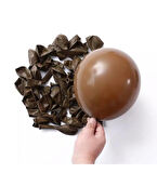 PASTEL BALON KAHVERENGİ 10 ADET
