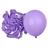 PASTEL BALON MOR 10 ADET