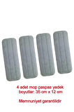 360 derece sprey mop paspas yedek yapışkanlı 35cm x 12 cm 4 adet