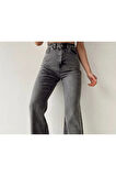 2021 Kadın Likralı Palazzo Jeans Kot Denim Pantolon