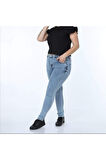 2039 Kadın Likralı Slim Fit Büyük Beden Jeans Kot Denim Pantolon