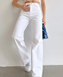 2020 Kadın Likrasız Palazzo Jeans Kot Denim Pantolon