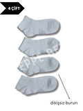 4 Çift UNISEX Dikişsiz Soft Cotton Patik Çorap