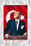 Atatürk Mustafa Kemal Kanvas Tablo Okullara İşyerlerine Uygun (8 Farklı Ölçü)
