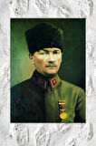 Atatürk Mustafa Kemal Kanvas Tablo Okullara İşyerlerine Uygun (8 Farklı Ölçü)