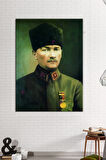 Atatürk Mustafa Kemal Kanvas Tablo Okullara İşyerlerine Uygun (8 Farklı Ölçü)