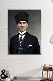 Atatürk Mustafa Kemal Kanvas Tablo Okullara İşyerlerine Uygun (8 Farklı Ölçü)