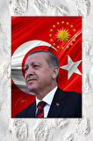 Recep Tayyip Erdoğan Cumhurbaşkanı Erdoğan Rte Kanvas Tablo (7 Farklı Ölçü)