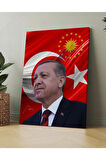 Recep Tayyip Erdoğan Cumhurbaşkanı Erdoğan Rte Kanvas Tablo (7 Farklı Ölçü)