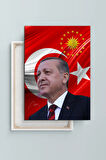 Recep Tayyip Erdoğan Cumhurbaşkanı Erdoğan Rte Kanvas Tablo (7 Farklı Ölçü)