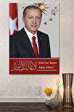 Recep Tayyip Erdoğan Başkan Erdoğan Rte Kanvas Tablo (7 Farklı Ölçü)
