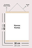 Kopya - Sevimli Hayvanlar Ip Askılı Çocuk Odası Kanvas Poster Tablo Duvar Dekoru (3'lü Set)