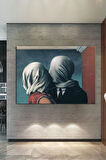 Rene Magritte The Lovers Aşıklar Sanatsal Kanvas Tablo 8 Farklı Ölçü