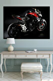 Motosiklet Motorcycle Dekoratif Kanvas Tablo