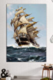 Yelkenli Deniz Sanatsal Kanvas Tablo