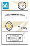 OKLU YAN ETEK LED LAMBA 12-24 VOLT TURUNCU 10 ADET