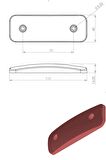 Marker Yan Etek Led Lamba 12-24 Volt 9 Ledli Su Geçirmez-10 Adet Sarı