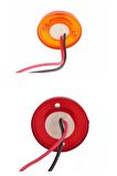 Mini Round Yuvarlak Led Lamba Tek Led Su Geçirmez 12/24 Volt Beyaz 5 Adet