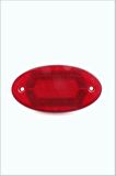 Oto Yan Sinyal Side Marker Oval Led Lamba 18 Led 12/24 Volt Kırmızı 2 Adet