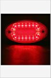 Oto Yan Sinyal Side Marker Oval Led Lamba 18 Led 12/24 Volt Kırmızı 2 Adet