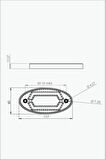 Oto Yan Sinyal Side Marker Oval Led Lamba 18 Led 12/24 Volt Kırmızı 2 Adet