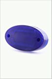 Oto Yan Sinyal Side Marker Oval Led Lamba 18 Led 12/24 Volt Mavi 2 Adet