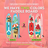 Watermelon 11'  335 Cm Sup Paddle Board Şişme Sörf Tahtası Ölçüleri Geniş Ve Dengeli