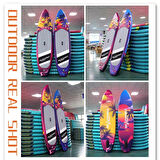 Sunset Sup Board Double Layer 335 x 84 x 15 cmPaddle Board Skatinger Şişme Sörf Tahtası Full Set