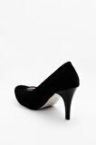 Kadın Moda Şık Siyah Klasik Topuklu Ayakkabı Topuklu Düğün Nişan Gece Abiye Ayakkabı
