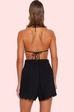 Kadın Moda Yüksek Bel Geniş Paça Crinkle Dokuma Şort Yazlık Şort Günlük Kullanım