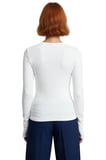 Kadın Antrasit Viskon Çizgili Fitted Uzun Kollu Basic Bluz Cool & Comfort Persona İle Günlük