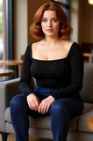 Kadın Fittilli Biye Detaylı Örme Crop Bluz Cool & Comfort Tarzıyla İlkbahar Sonbahar İçin İdeal