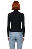 Kadın Fitted Balıkçı Yaka Uzun Kollu Basic Siluet Esnek Örme Bluz Cool & Comfort Tarzıyla Günlük