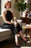 Kadın Bodycon Halter Yaka Midi Boy Astarlı Parıltılı Pul İşlemeli Şık Abiye Gece Elbisesi Kaliteli
