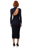 Kadın Bodycon Dik Yaka Simli Örme Maxi Elbise Özel Günlerinizi Işıltıyla Tamamlar Kış Şıklığı