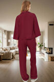 Kadın Viskon Pijama Takımı Shally Dokuma Kışlık Profesyonel Görünüm Günlük Kullanım İçin