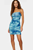 Mini Bodycon Elbise İnce Askılı Örme Kumaş Yazlık Günlük Stil Özenle Seçilmiş Dayanıklı Malzeme