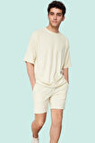 Erkek Kısa Boy Ottoman Dokuma Şort Rahat Kalıp Günlük Kullanım İçin Yaz Aylarının Vazgeçilmezi