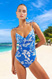 Drape Desenli Mayo Plaj Ve Havuz İçin Premium Kalite Mayosu Swimsuit