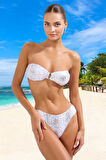 Desenli Parlak Bikini Takımı Şık Detaylı Yüksek Konfor Hızlı Kuruyan Ergonomik Kesim