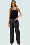 Pilise Crop Bluz Fitted Kalıp Polyester Yazlık Şık Seçkin Malzeme Rahat Ve