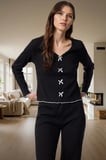 Kadın Pamuklu Pijama Takımı Dantel Detay V Yaka Regular Kalıp Premium Kalite Trend Tasarım